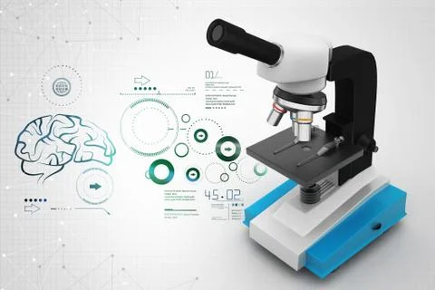 Microscope Stock Illustration