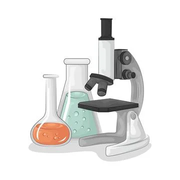 Microscope Illustration Illustrazione stock