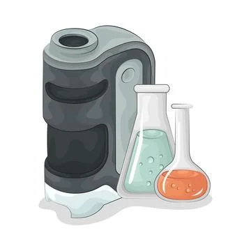 Microscope Illustration 스톡 일러스트