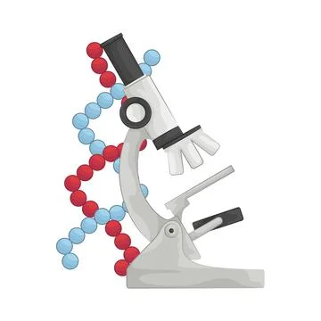 Microscope Illustration Stock Illustration