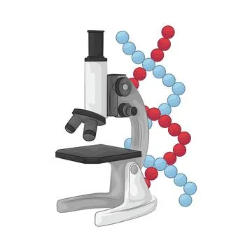 Microscope Illustration Stock Illustration