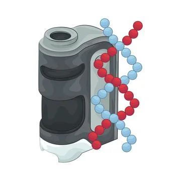 Microscope Illustration Stock Illustration