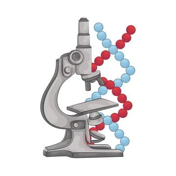 Microscope Illustration Stock Illustration