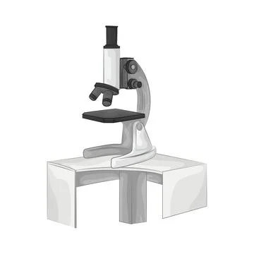 Microscope Illustration Stock Illustration