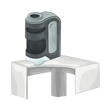 Microscope Illustration Stock Illustration