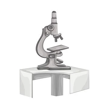 Microscope Illustration 스톡 일러스트
