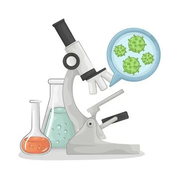 Microscope Illustration Stock Illustration