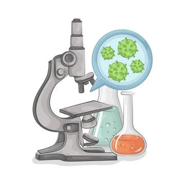 Microscope Illustration Stock Illustration