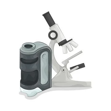 Microscope Illustration Illustrazione stock