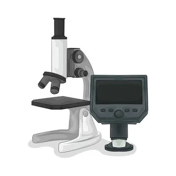 Microscope Illustration Stock Illustration