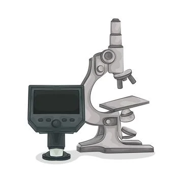 Microscope Illustration Stock Illustration