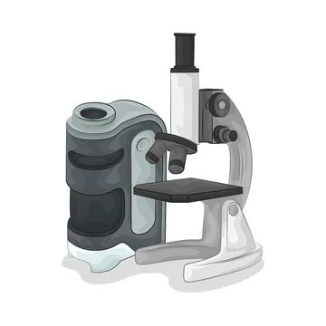 Microscope Illustration 库存插图