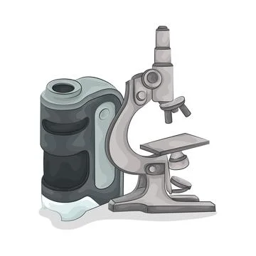 Microscope Illustration Stock Illustration