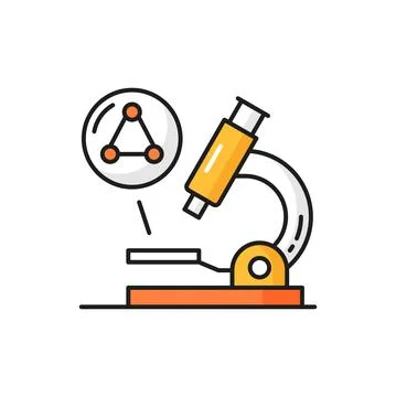 Microscope investigate genetic structure gene code Illustrazione stock