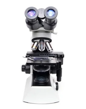 Microscope isolated Stock Photos