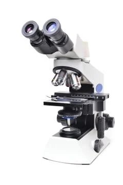 Microscope isolated 스톡 사진