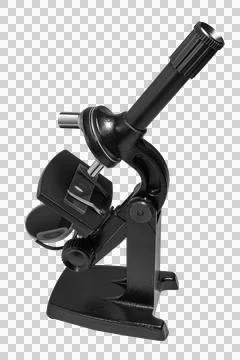 Microscope. isolated on a transparent background Stock Photos