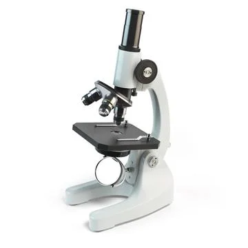 Microscope isolated on white background. Microscope isolated on white back... Stock Photos