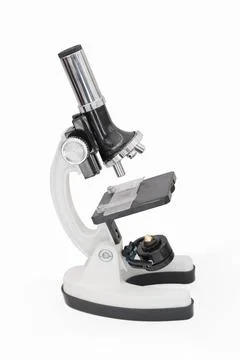 Microscope isolated on white microscope isolated on white with clipping pa... Stock Photos