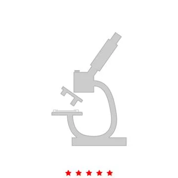 Microscope it is icon . Stockillustratie