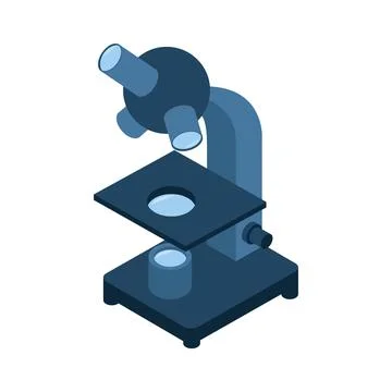 Microscope lab device isometric icon Stockillustratie