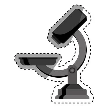 Microscope lab equipment Stock Illustration