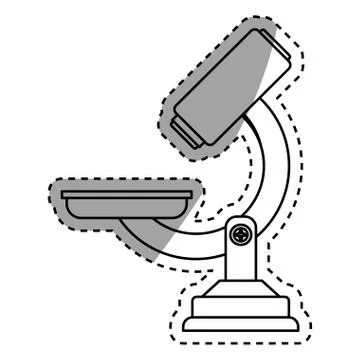 Microscope lab equipment Stock Illustration