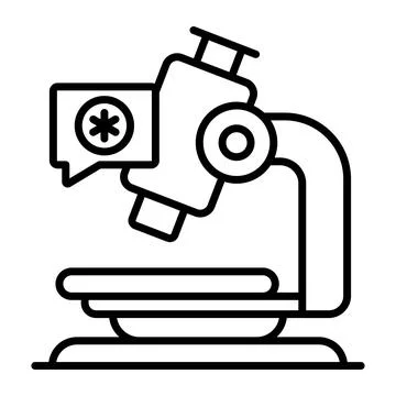 Microscope, lab equipment, Modern concepts flat design, Premium quality vec.. Illustrazione stock