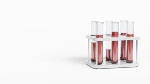 Microscope with lab glassware, science laboratory research and development conce Illustrazione stock