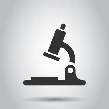 Microscope lab icon. Vector illustration. Business concept microscope pictogr Illustrazione stock