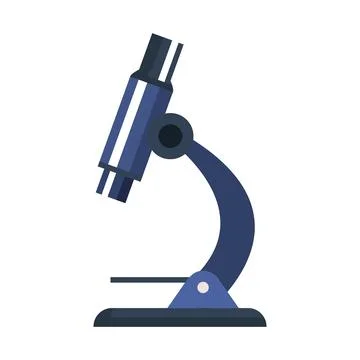 Microscope laboratory device isolated icon Stock Illustration