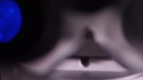 Microscope. Laboratory. Equipment for large-scale research. Stock Footage 325609909