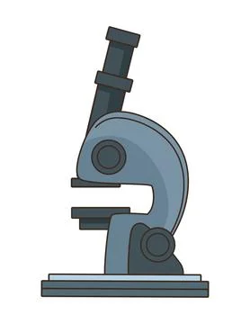 Microscope laboratory equipment tool Stock Illustration