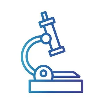 Microscope laboratory, gradient line style icon 스톡 일러스트