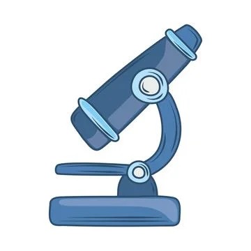 Microscope laboratory instrument Stock Illustration