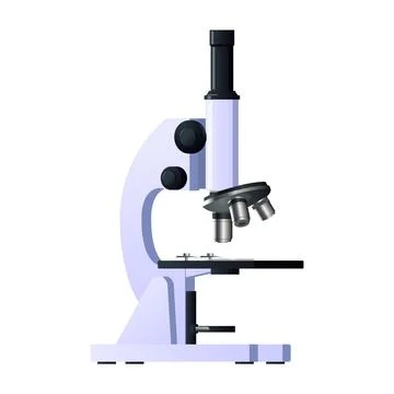 Microscope Laboratory Instrument Vector Illustration Stock Illustration