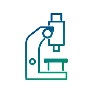 Microscope laboratory line style icon 库存插图