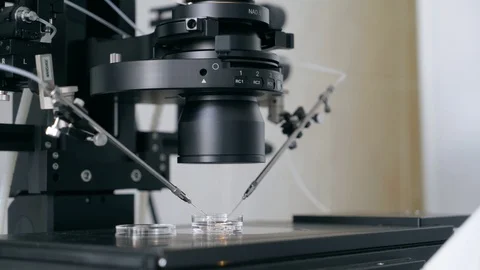 Microscope. Laboratory in the medical establishment Stock Footage 107517171