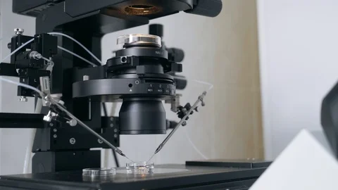 Microscope. Laboratory in the medical establishment Stock Footage 107518609
