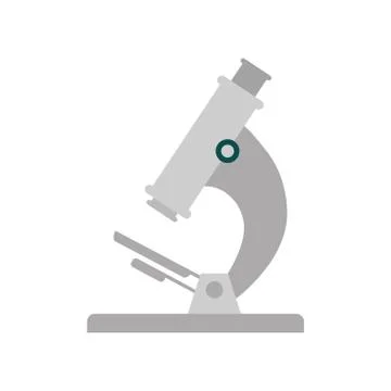 Microscope laboratory science icon. Vector graphic Illustrazione stock