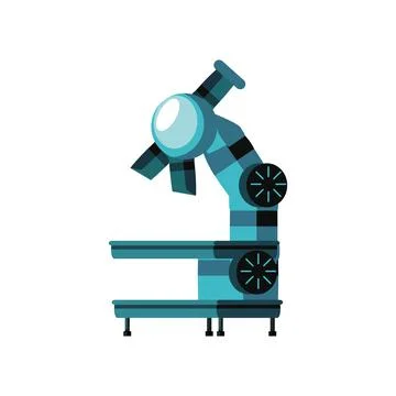 Microscope laboratory science 库存插图