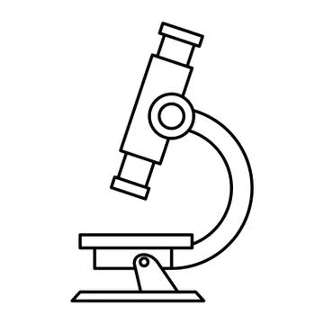 Microscope laboratory supply isolated icon 스톡 일러스트