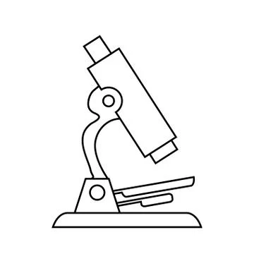 Microscope laboratory supply isolated icon 库存插图