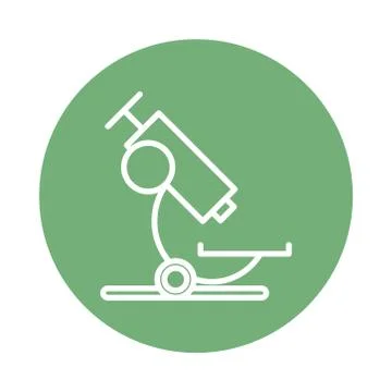 Microscope laboratory supply isolated icon 스톡 일러스트