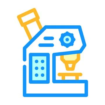 Microscope laboratory tool color icon vector illustration Stock Illustration