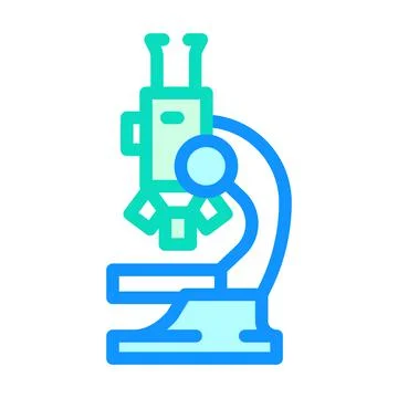 Microscope laboratory tool color icon vector illustration Stock Illustration