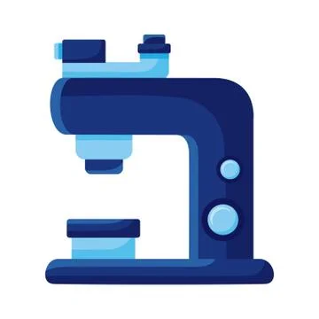 Microscope laboratory tool detailed style icon 스톡 일러스트