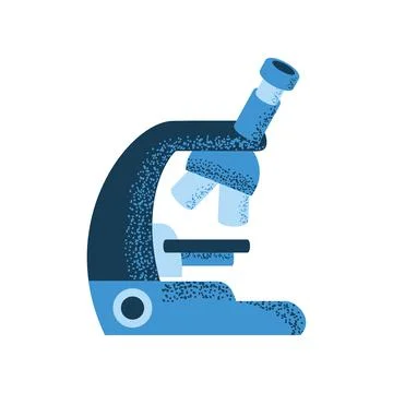 Microscope laboratory tool Stock Illustration