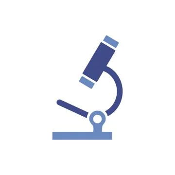 Microscope laboratory tool isolated icon Illustrazione stock