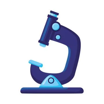 Microscope laboratory tool isolated icon 스톡 일러스트